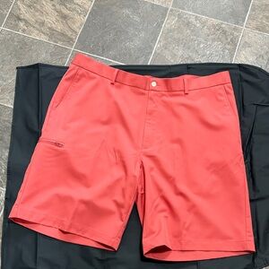 Grand slam performance Classic Red Men's Flat Front Shorts